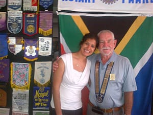 Sarah with Paarl President Steyn Pienaar