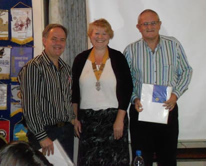 Dirk du Plessis , President Karen, and Graham Gavin